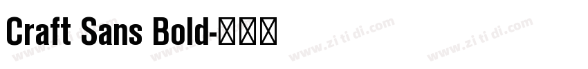 Craft Sans Bold字体转换